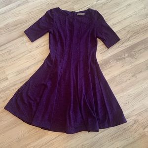 Purple Danny and Nicole fit and flare dress. Size 4.